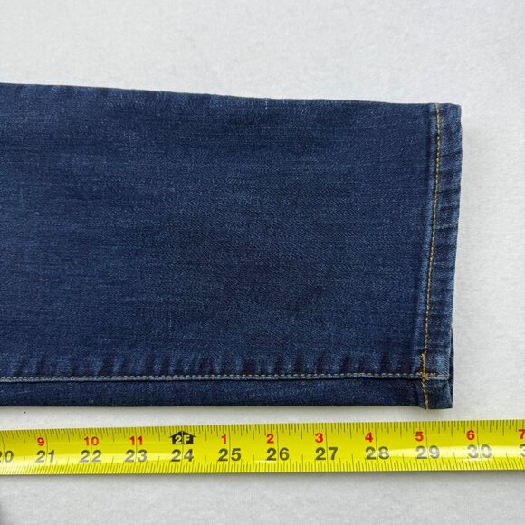 a.n.a Women's Mid-Rise Skinny Zip/Elastic Waistband Blue Denim Jeans Plus 20W - Picture 10 of 10